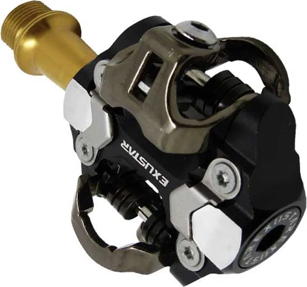 Pédales VTT PM222-TI Exustar pour compétition et randonnée sportive