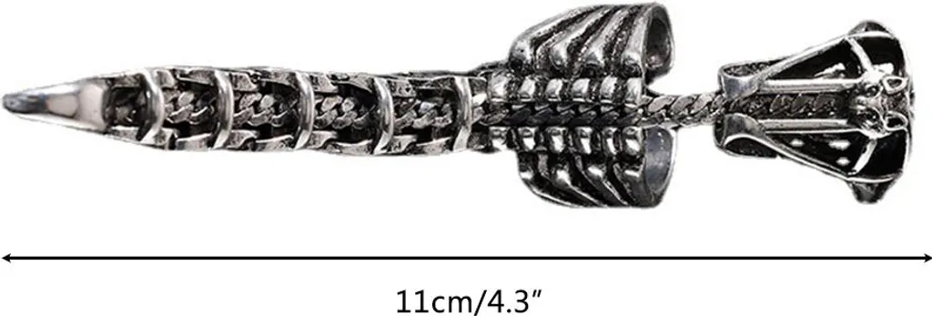 Vintage Scorpion Knuckle Joint Full Finger Adjustable Open Ring Halloween Cosplay Costume Accessories Jewellery