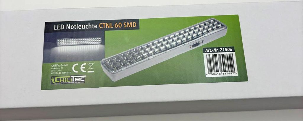 Lampe de secours LED 4W 60 LEDs Batterie 3 niveaux de Image du produit 