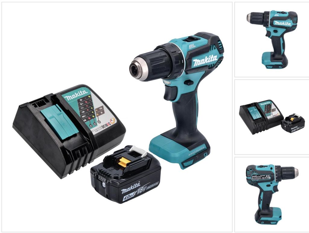 Akumulátorový vŕtací skrutkovač Makita DDF 485 RM1 18 V 50 Obrázok produktu 