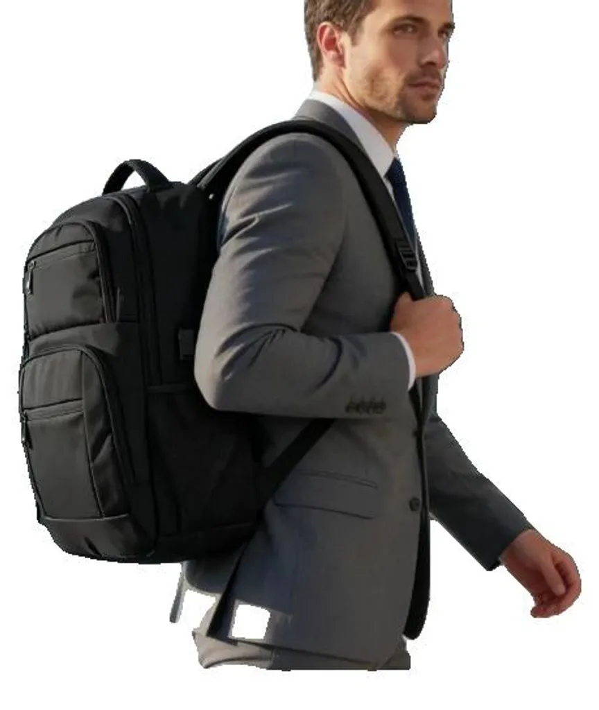 Housse ordinateur 15,6 pouces pour travail et voyage 35L tissu robuste
