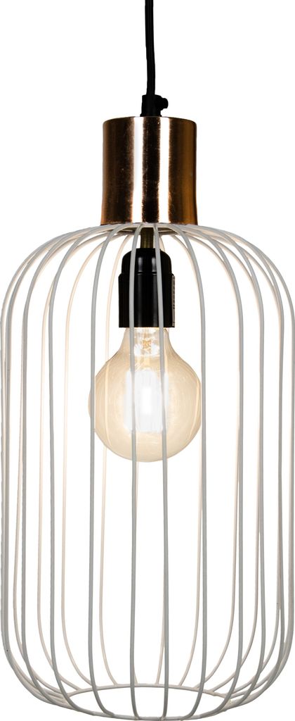 Design Vintage Pendelleuchte Lampe | Hängeleuchte Albo Gold Weiss Ø = 22cm, geeignet für E27 Leuchtmittel | Diese Deckenlampe ist für Ihre Küc...