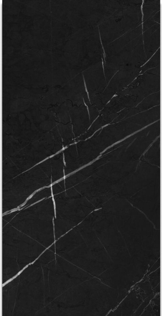 Belvit Bergamo Schwarz Marmor Fliese Glanz 60x120cm Produktbild 