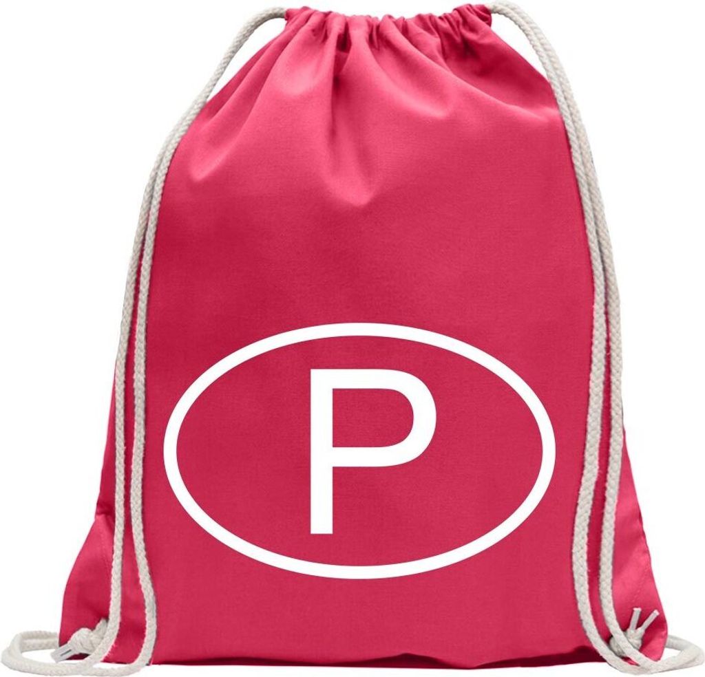 Kiwistar - Turnbeutel - pink - Portugal P - Fun Rucksack Sport Beutel Gymsack Baumwolle mit Ziehgurt