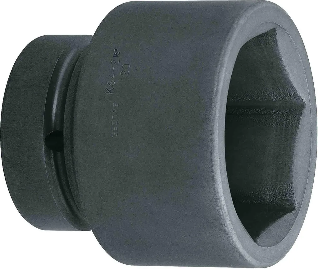Gedore K 64 Douille 2.1/2" 6 pans 75 mm en acier allié haute résistance