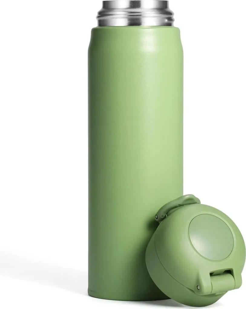 Thermos Militare 500ml Verde Inox: Borraccia Termica per Trekking