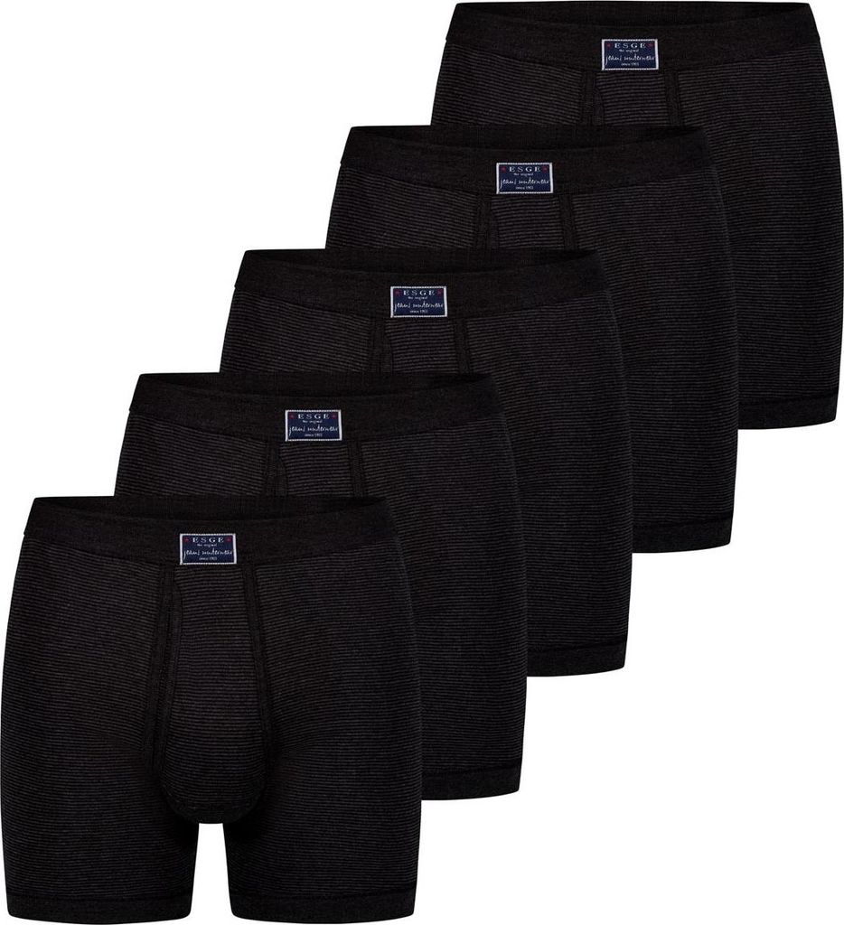 ESGE 5er Pack - Feinripp Jeans Retro Short / Pant Ohne Seitennähte, Weicher Komfortbund und Eingriff, Nach traditioneller Meisterverarbeitung für...
