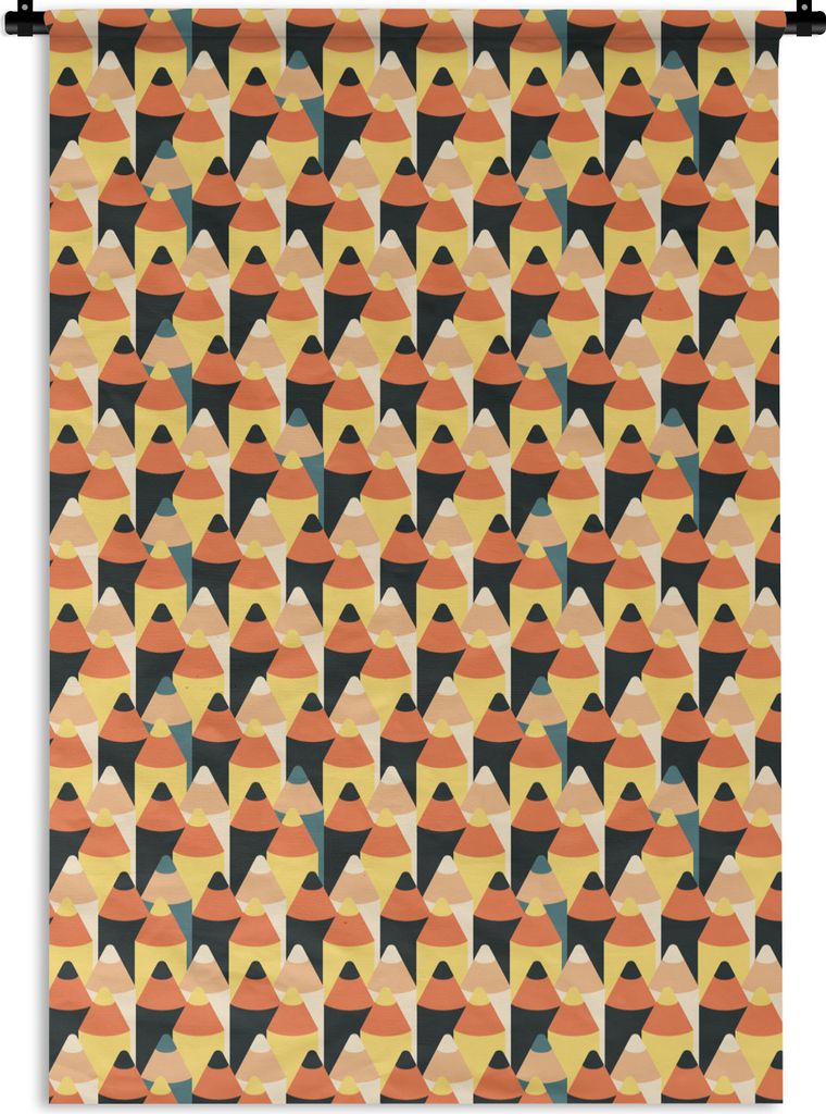 MuchoWow Wandteppich Wandbehang Bleistift - Schablonen - Bleistift 120x180 cm Tapisserie Dekoration Wandtuch - Schlafzimmer - Dekorationen für d...
