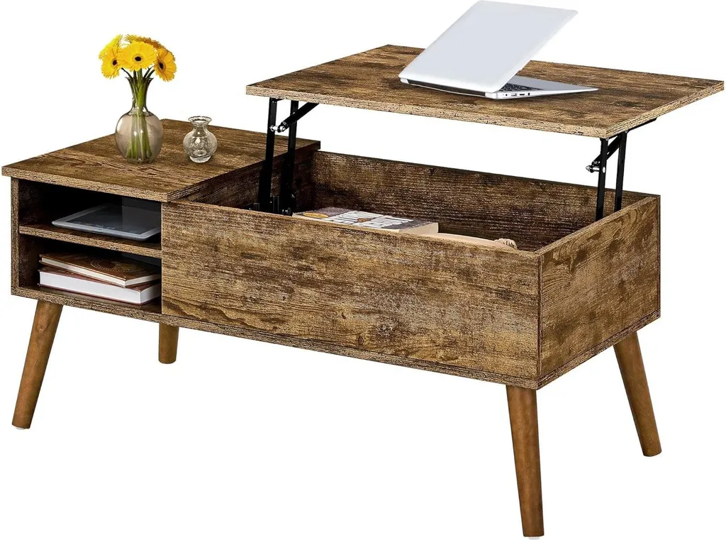 Tavolino da Caffè Industriale 100cm - Design Rustico 612584 per Loft