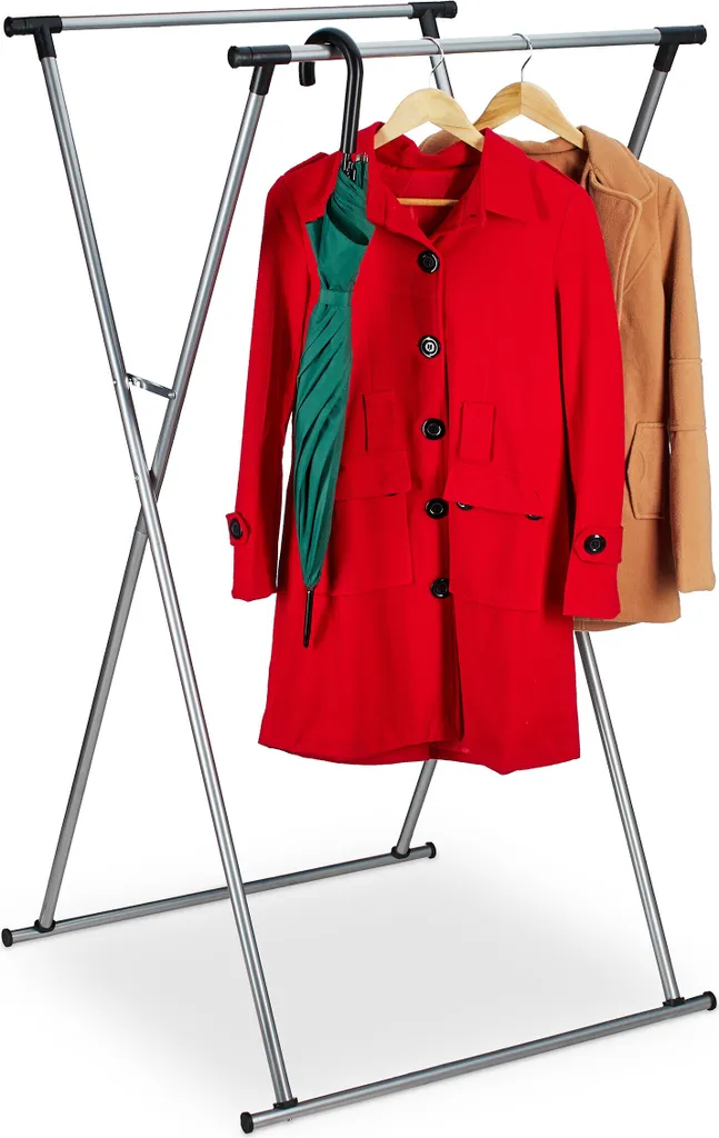 Appendiabiti Metallo Estensibile Relaxdays - Design Moderno Salvaspazio