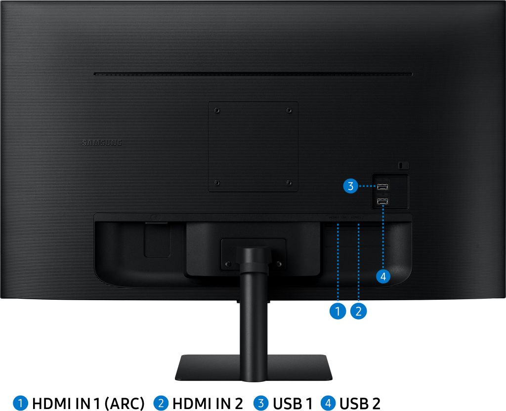 Samsung Smart Monitor M5 (S32DM502), Flat 32", 1920x1080 (Full HD), Smart Hub with Streaming App, Office 365, Gaming Hub, Built-in Speakers, Remote...