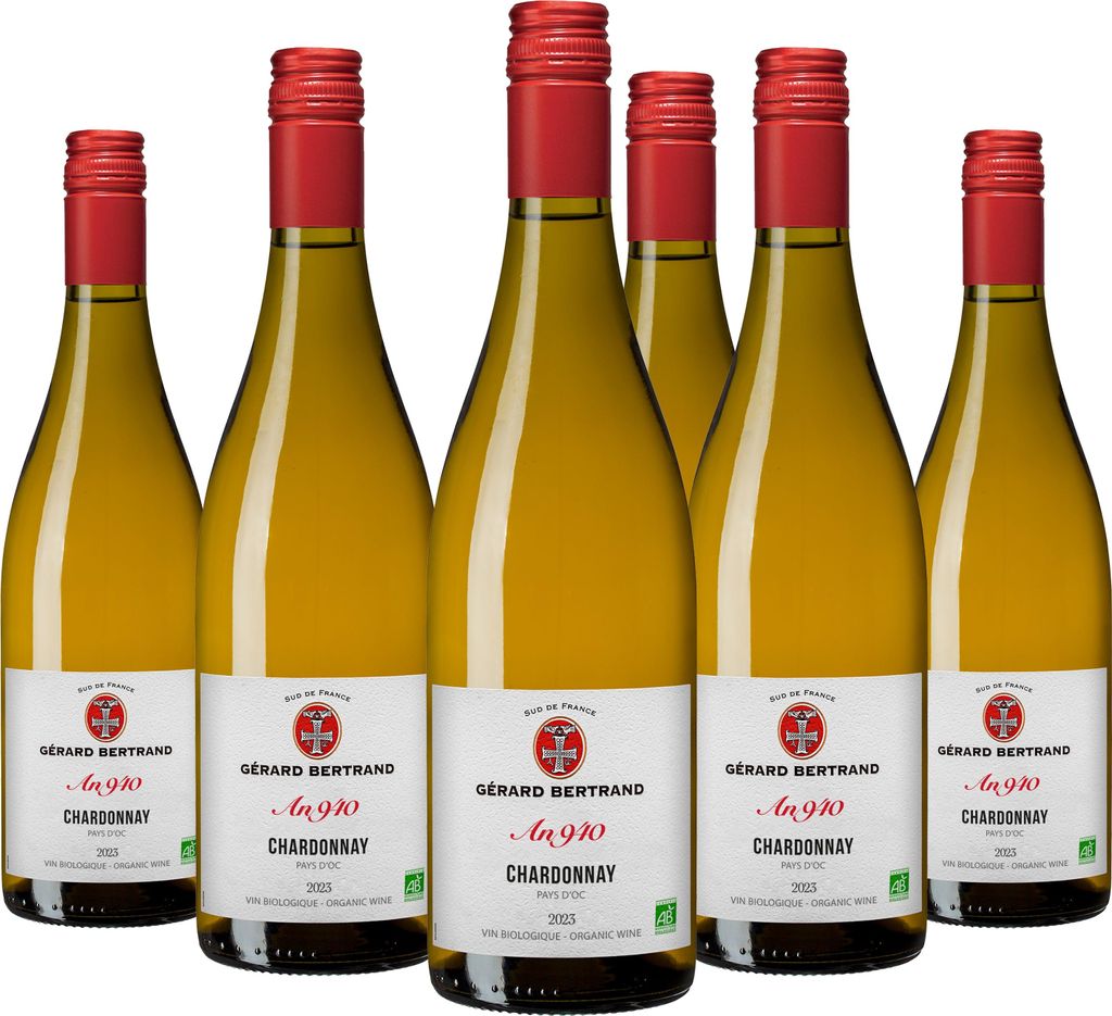 Héritage "An 940" Chardonnay 2024 Lot 6 bouteilles 75cl vin blanc