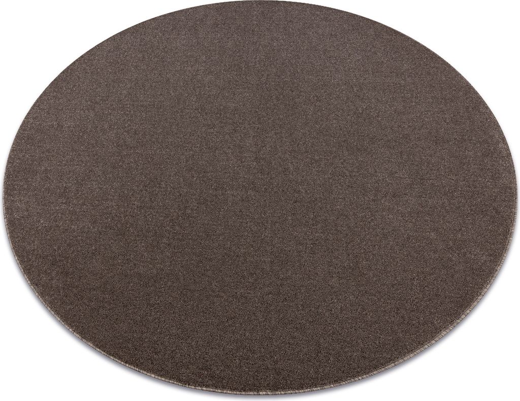 ETON PLUS Teppich Kreis mocca Melange braun / beige braun rund 200 cm