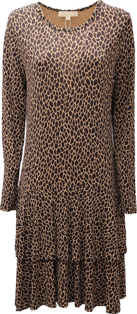 9163AD abito donna MICHAEL MICHAEL KORS animalier Viskose Kleid Frauen