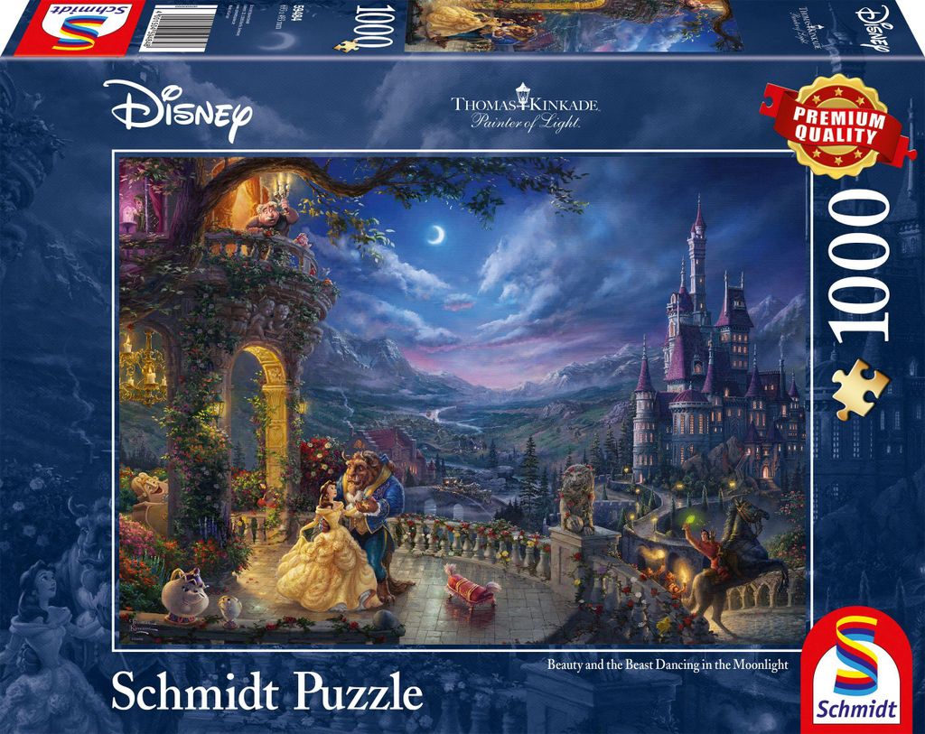 Thomas Kinkade, Disney, Die Schöne und das Biest, Tanz im Produktbild 