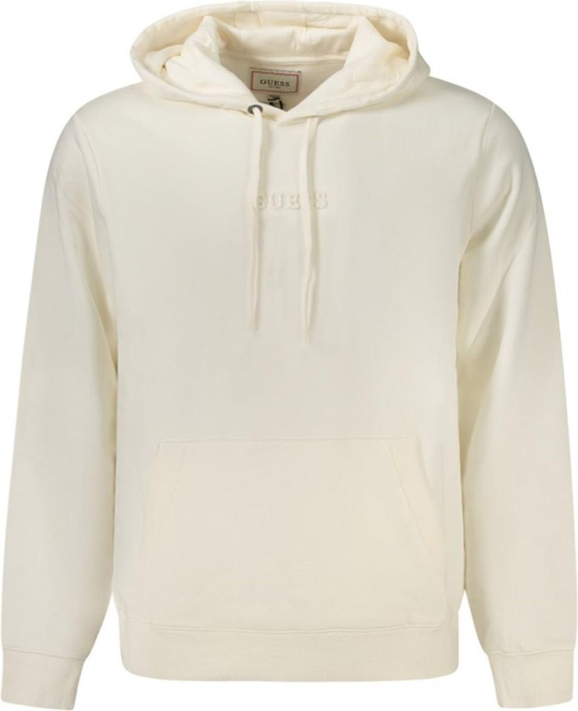 Weißes Herren Sweatshirt: Nachhaltiger Komforthit mit Kapuze, Größe: M Farbe: Bianco