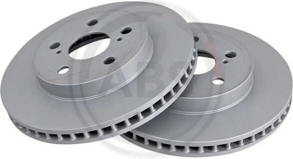 2 Disques de Frein A.B.S. 18611 pour Toyota Prius W5 - 255mm 5 Trous