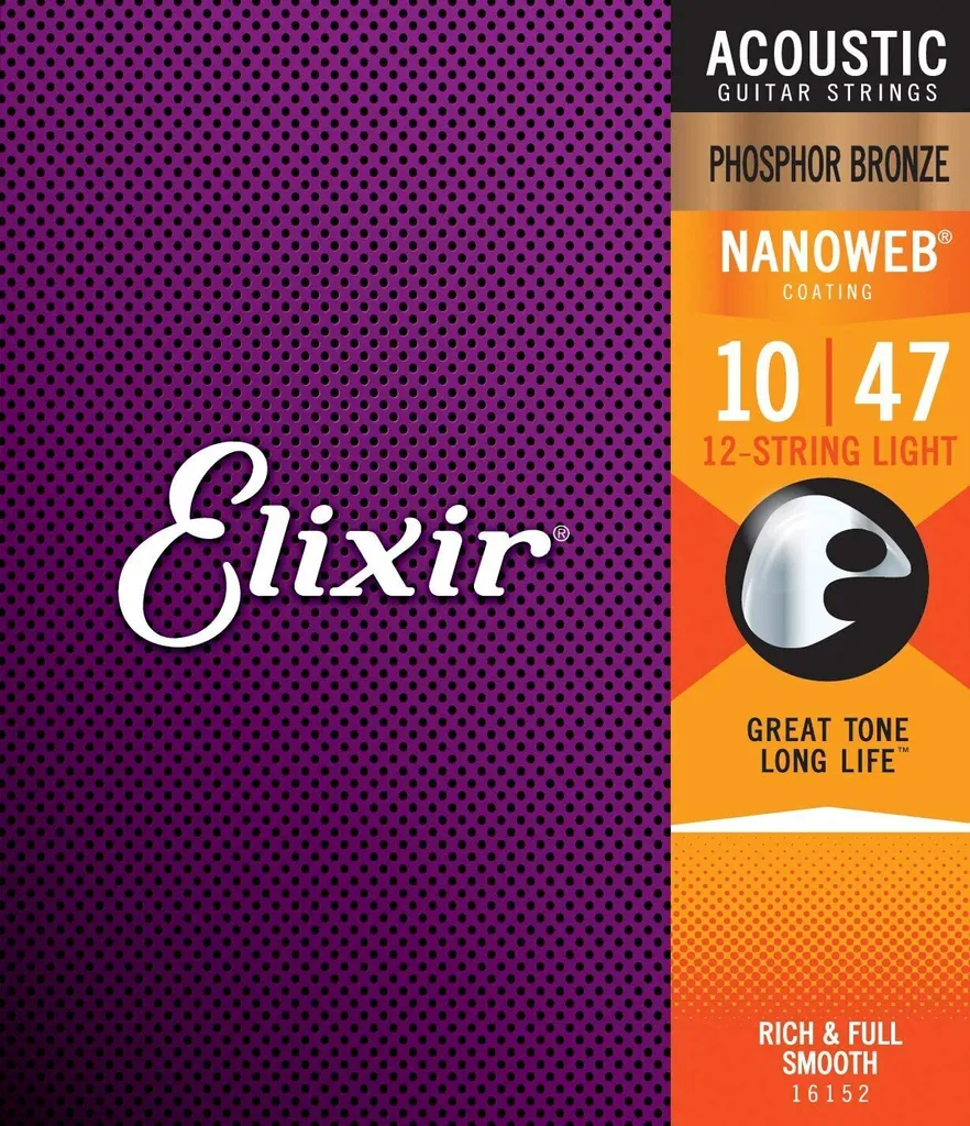 Cordes Acoustiques Elixir 10-47 Nanoweb Idéales pour le Studio et la Scène