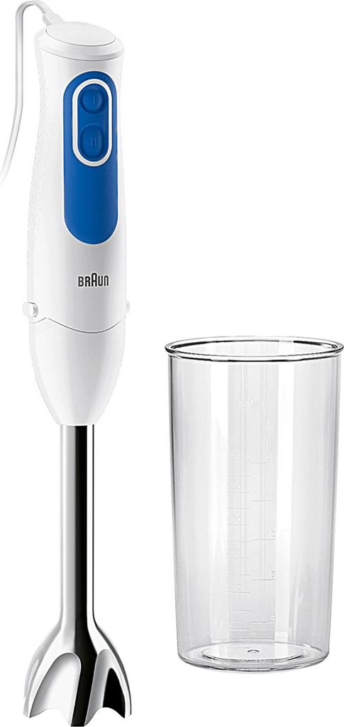 BRAUN Stabmixer MQ 3000 Edelstahl-Mixfuß 700 W weiß/blau