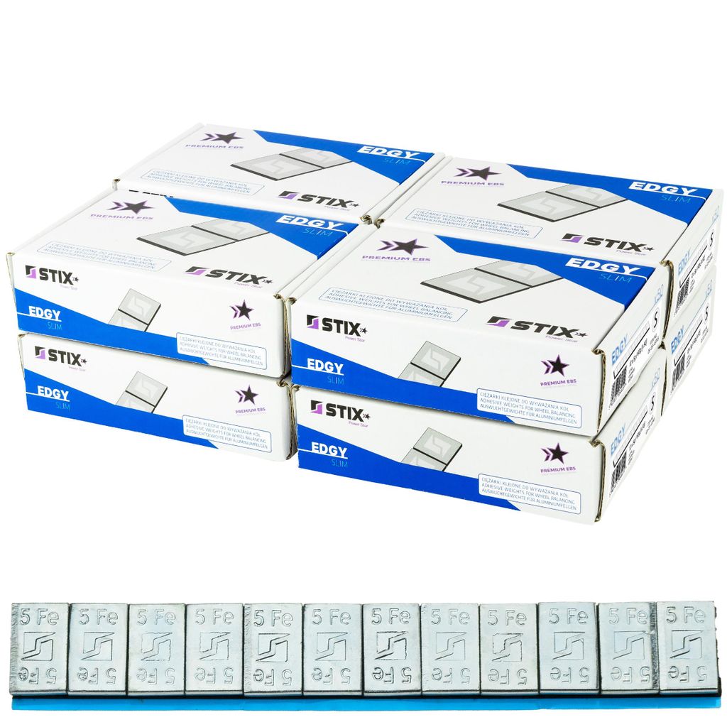 400 Streifen STIX Klebegewichte 60G (12x5G), Stahl, verzinkt
