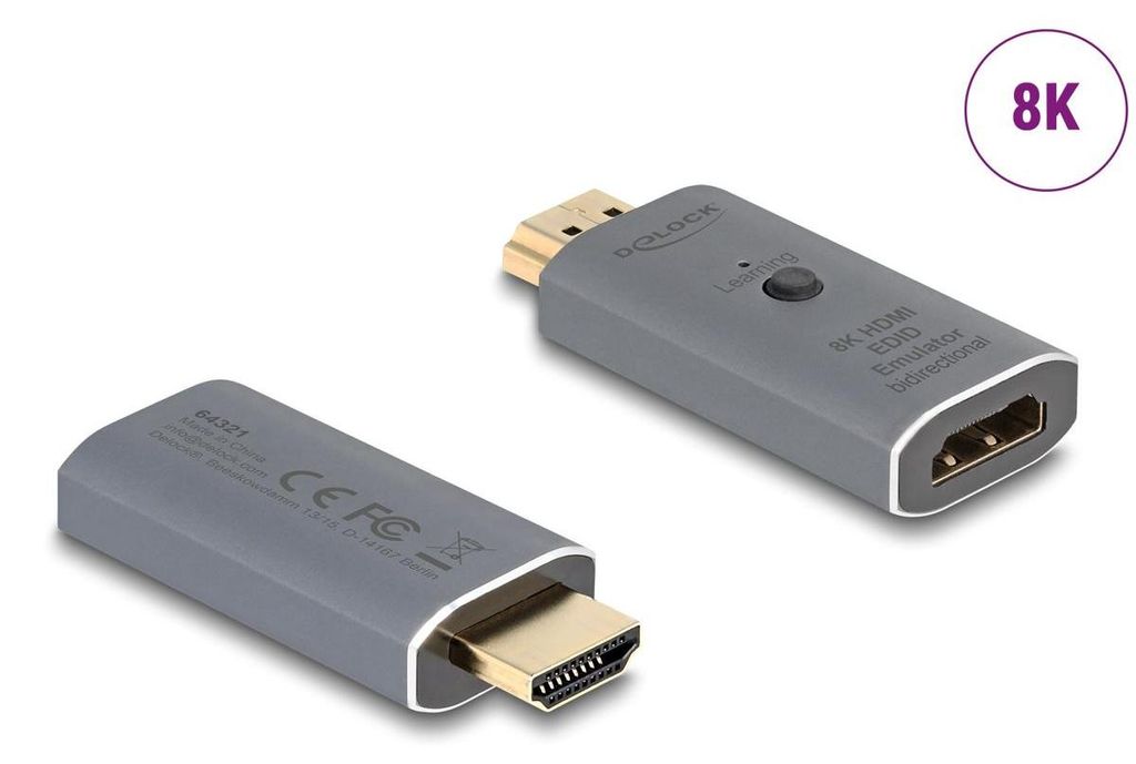 Delock HDMI EDID Emulator 8K bidirektional
