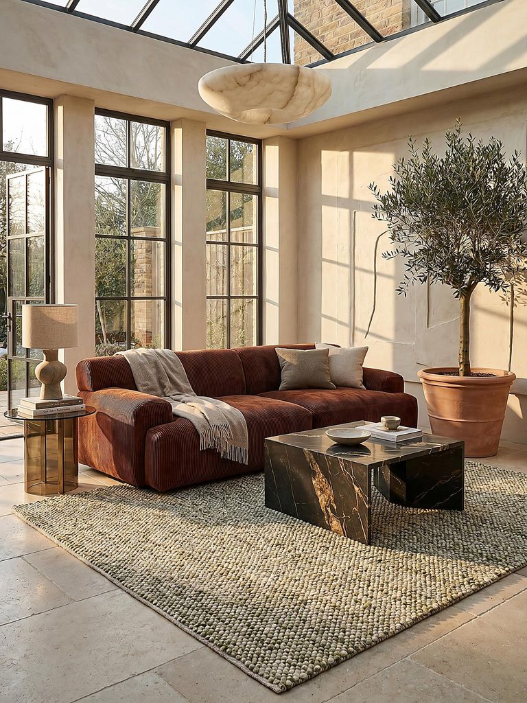 Teppich Wolle 160x230 cm Grün Unifarben Kurzflor Wohnbereich Esszimmer Minimalistisch MEDWAY | Kadima Design