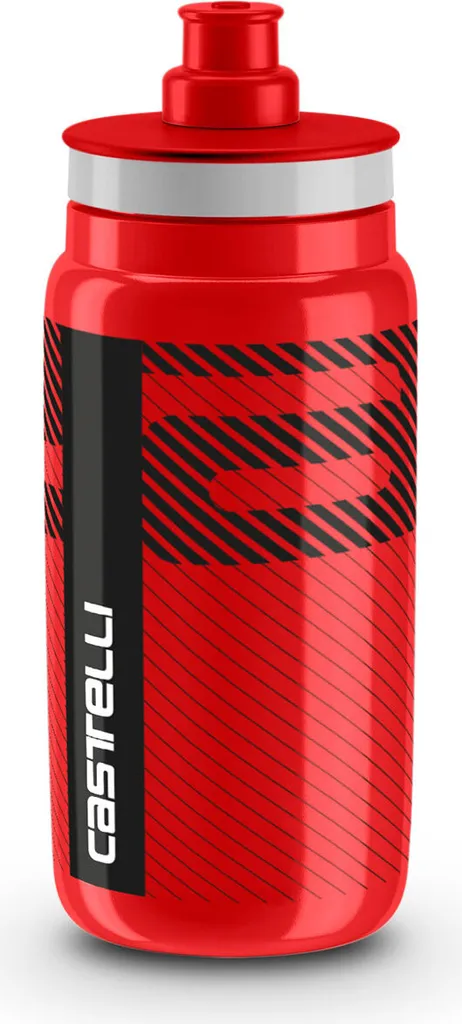 Bidon Cycliste Castelli Rouge 550 ml pour Entraînement et Course