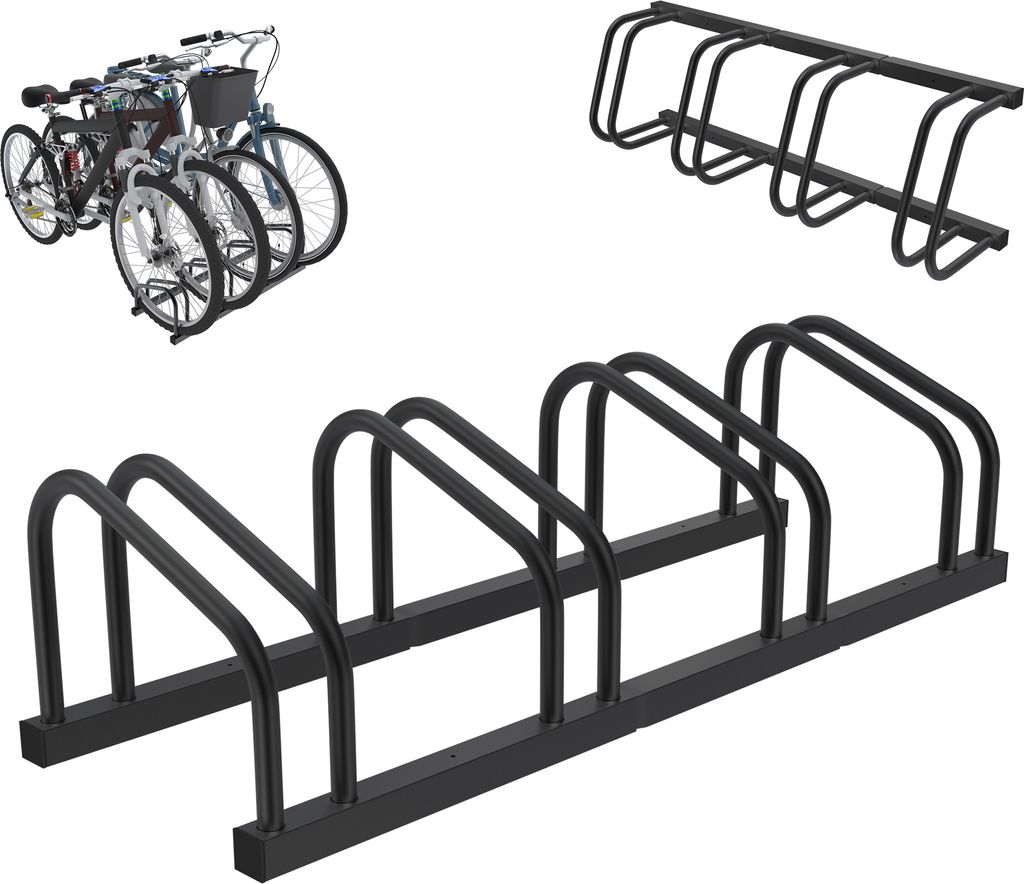 XMTECH Fahrradständer für 4 Fahrräder, 30-65mm Reifenbreite Produktbild 