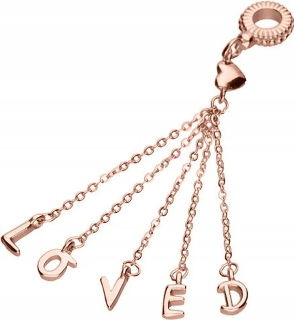 Ciondolo Loved Oro e Argento 925 con Zirconi - Gioiello Artigianale