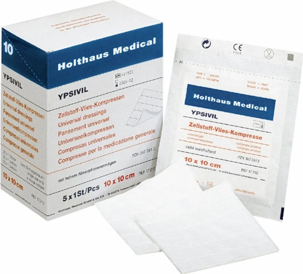 Compresses de gaze hydrophile Holthaus Medical 17230 pour pansements