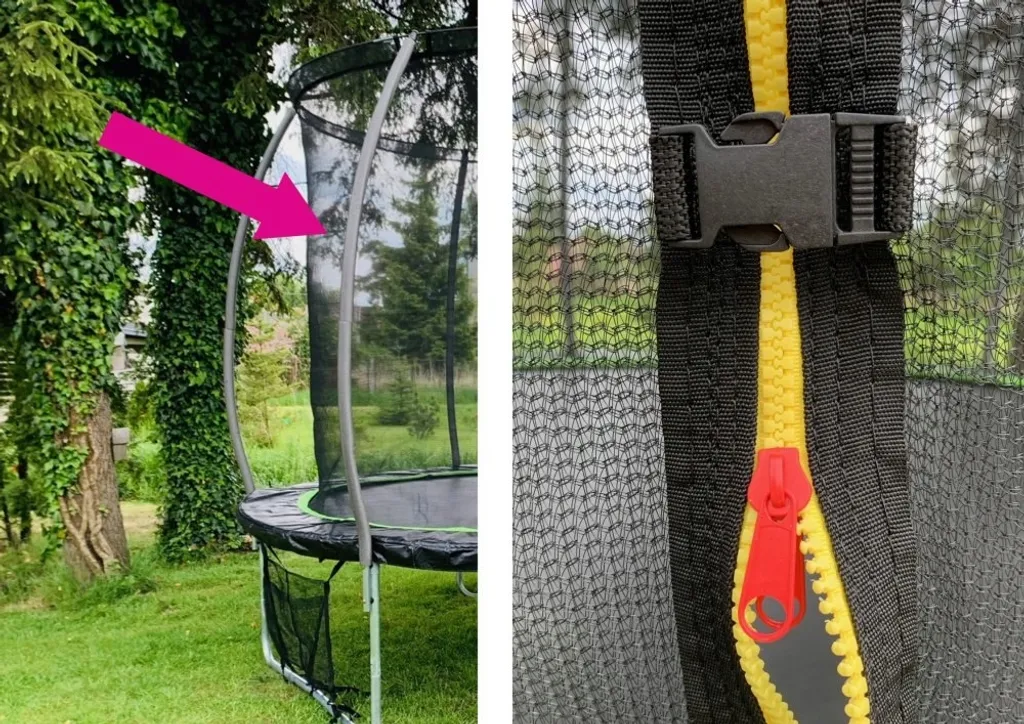 Filet trampoline 14ft rose Sports Max anti-UV à mailles serrées solides