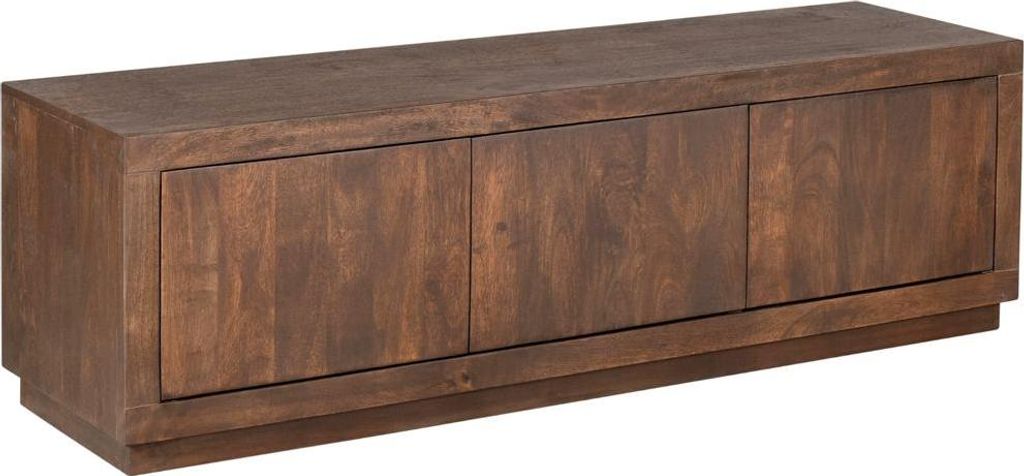 TV-Möbel Leuven Mangoholz Massiv Braun, Masse:150 cm X 42 cm