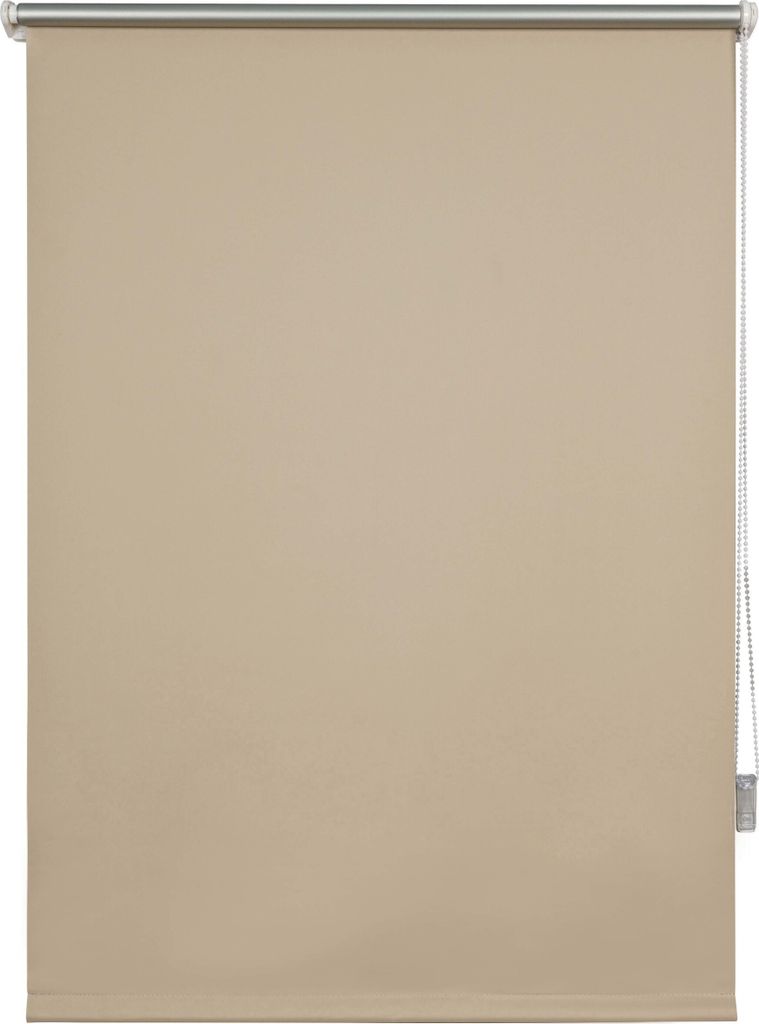 A roller blind is shown hanging vertically.