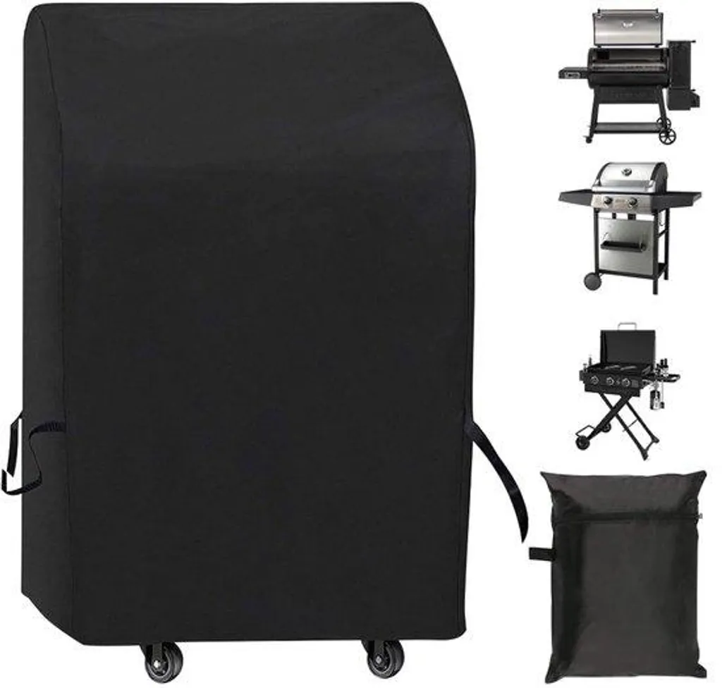 Bâche de Protection Barbecue 82 cm Imperméable en Oxford 420D Noir
