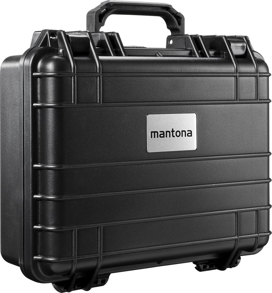 Mantona Outdoor Schutzkoffer M, wasserdichter Fotokoffer 11 l , Kamerakoffer staubdicht & stoßfest, Transportkoffer mit Schaumstoffeinlagen, ideal...