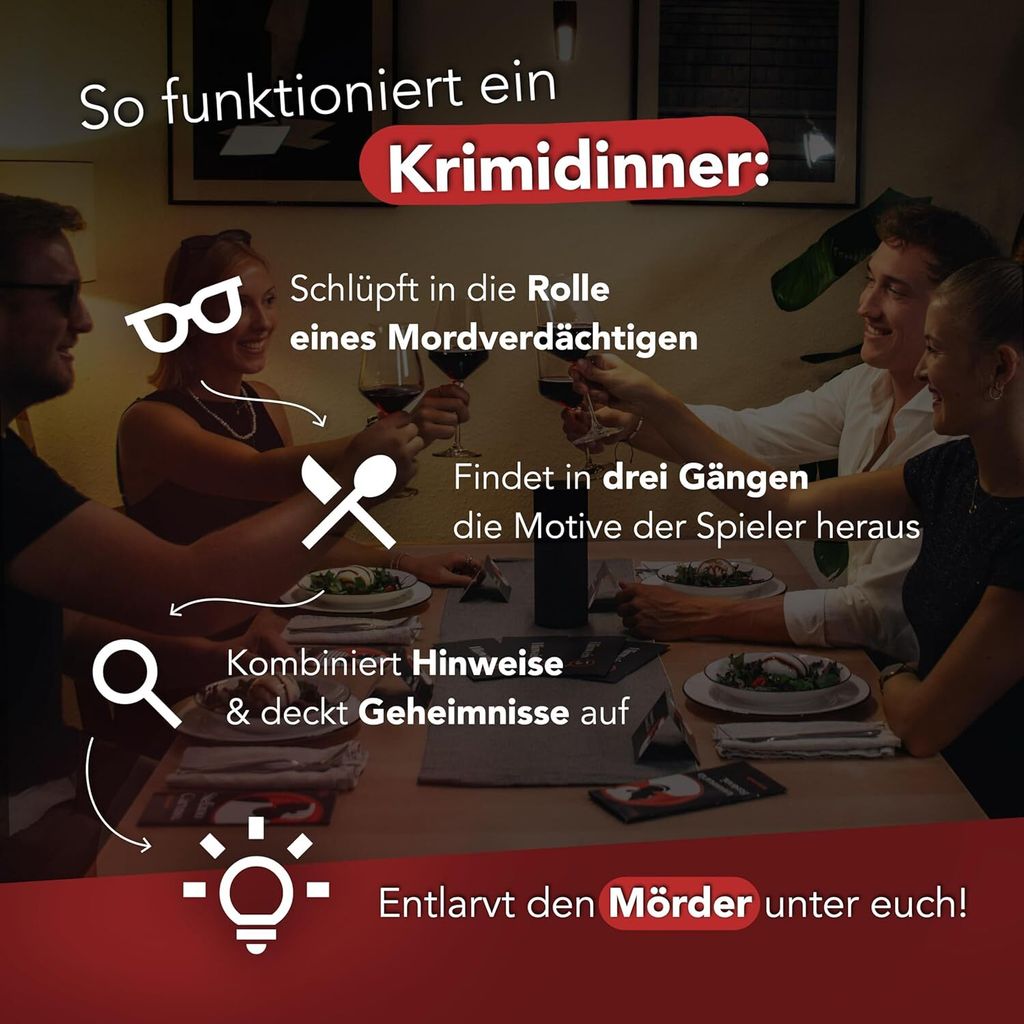 CRIMECASES Krimidinner für 4-6 Spieler: Der letzte Pate | Produktbild 4