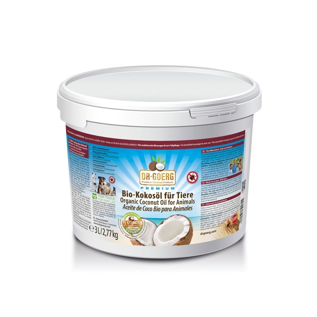 Kokosöl für Tiere Eimer 3l