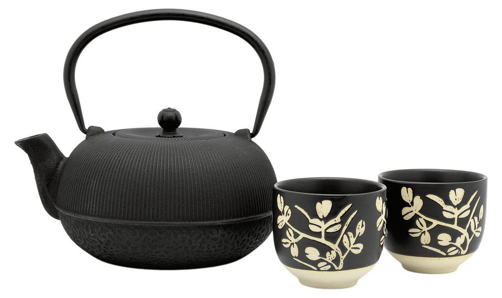Bredemeijer Teeset Sichuan  1,0l Gusseisen + 2 Porzelanb.  Produktbild 