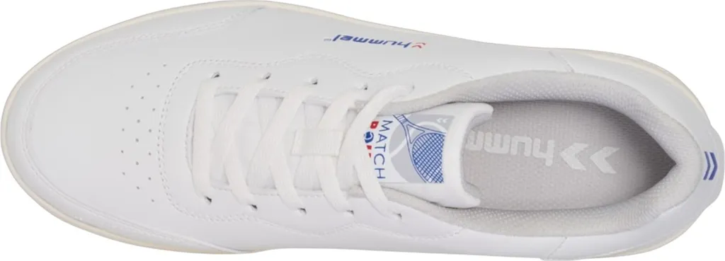 Baskets Hummel Match Point MP blanches en cuir synthétique robuste - 39 - 4
