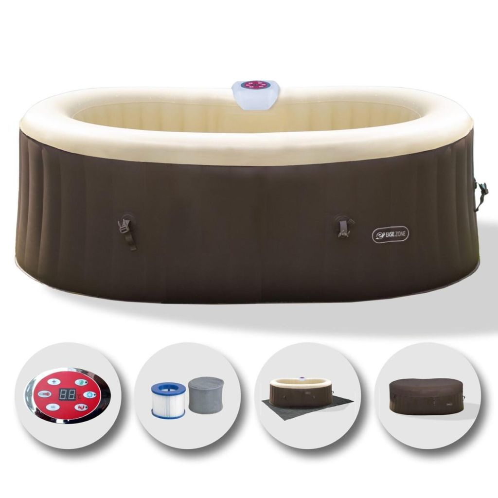 SPA aufblasbarer ovaler Whirlpool 190x120cm EaseZone Produktbild 