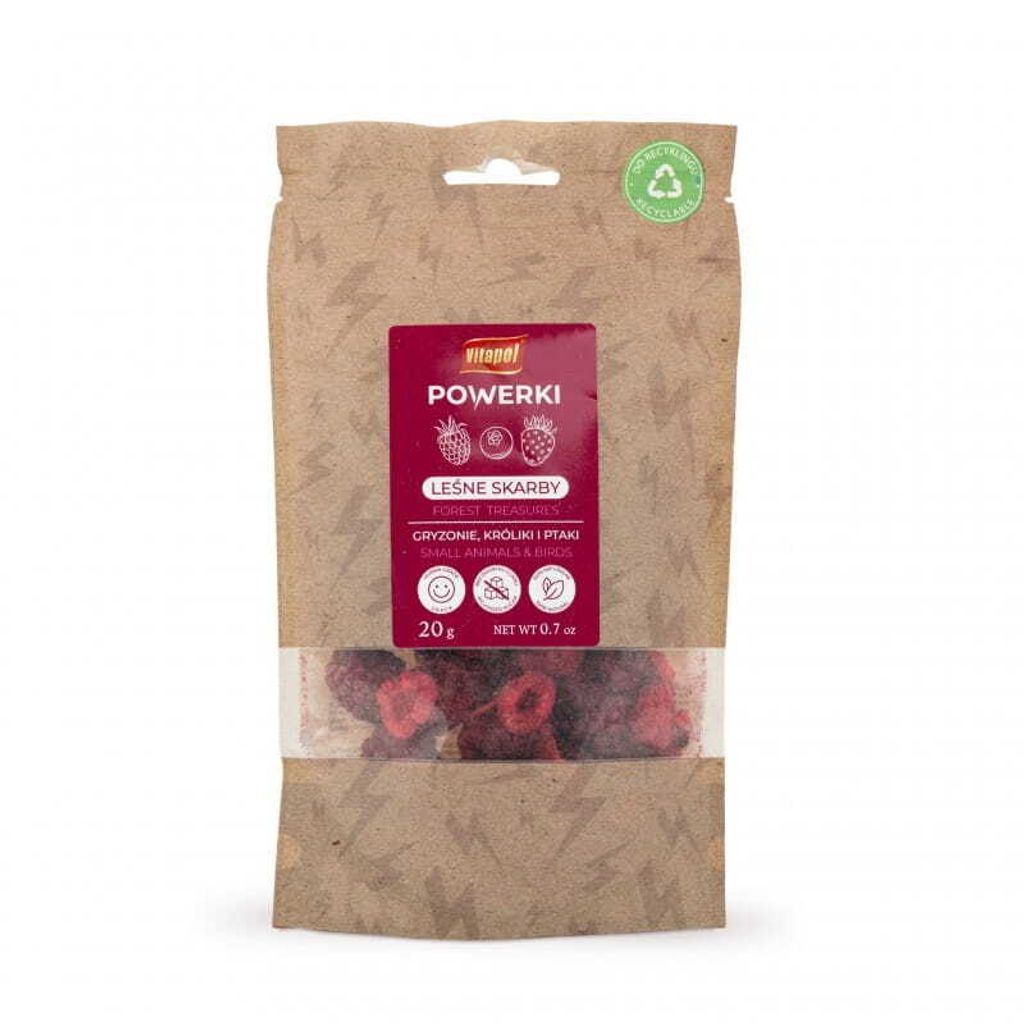 Vitapol Powerki - Waldschätze - für alle Papageien, Nager, Kaninchen und exotische Vögel 20g