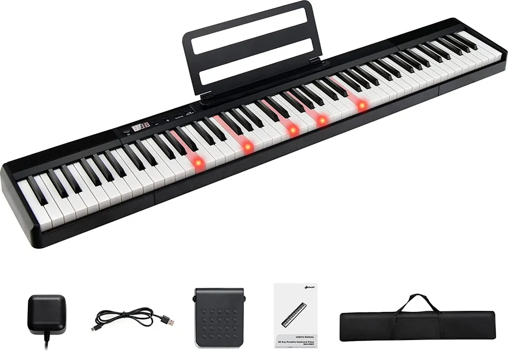 Piano électrique 88 touches COSTWAY, set musical portable complet
