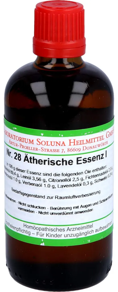 Essence SOLUNA No.28 I : Solution pour l'Équilibre et la Vitalité 100ml