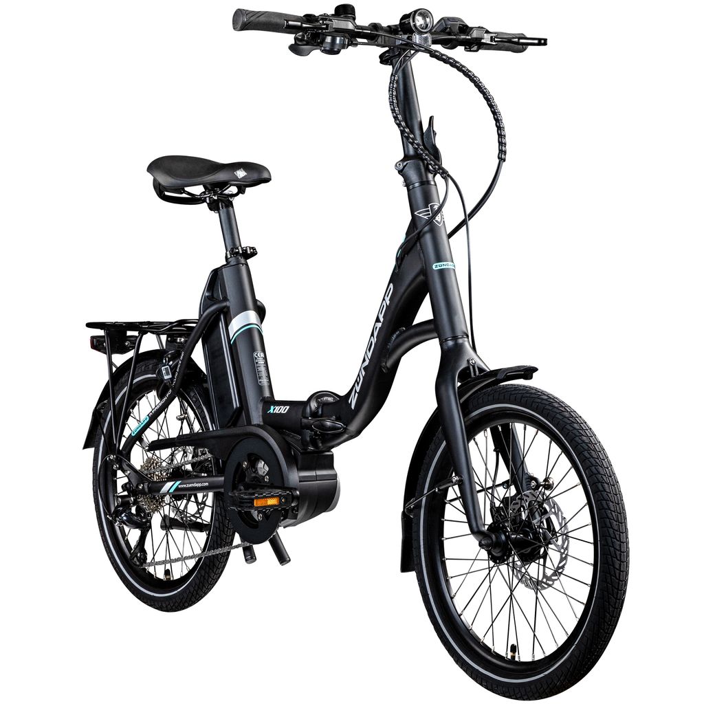 Zündapp X100 E Bike Klapprad Pedelec für Damen und Herren 150 - 190 cm E Fahrrad Bosch Faltrad Tiefeinsteiger Urban Bike