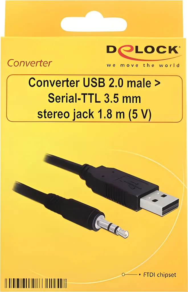 Cavo Seriale Delock USB a Jack 3.5mm TTL 5V - 1.8m per Esperti