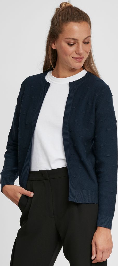OXMO OXKalotta Damen Strickjacke Feinstrick Cardigan Strickcardigan