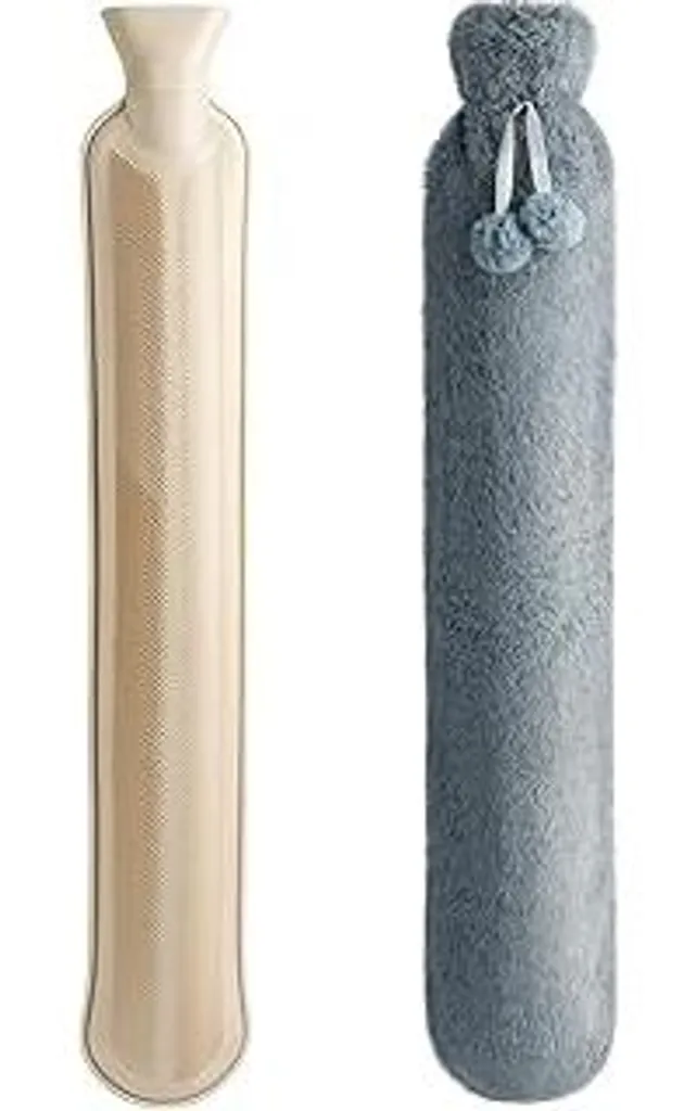 Borsa Acqua Calda Tubolare 2L per Terapia Calore Schiena e Collo 73cm