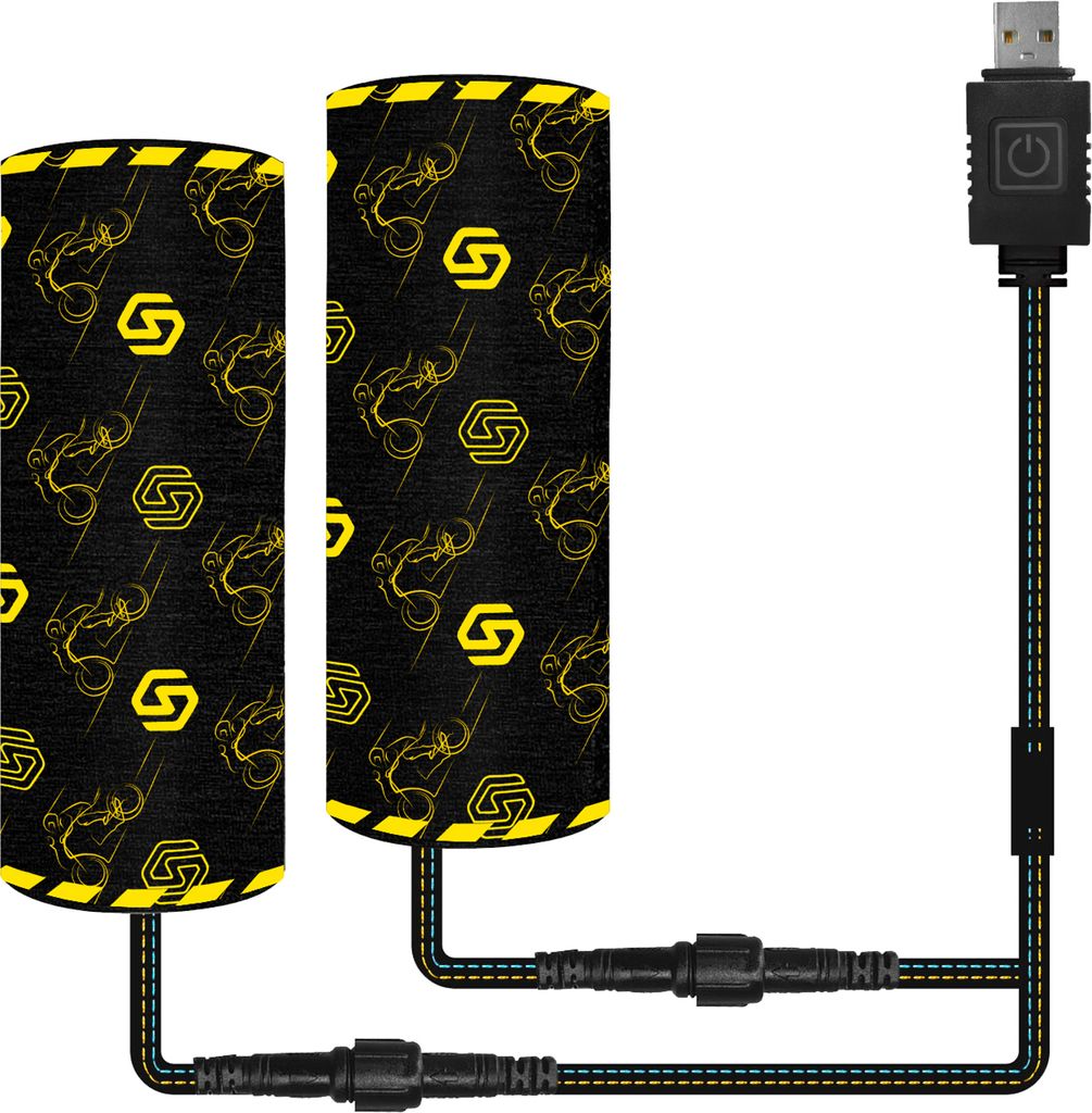 5V Motorrad elektrische Heizung Griff 6-Gang Temperatur einstellbar Abdeckung Usb Socket Schwarz