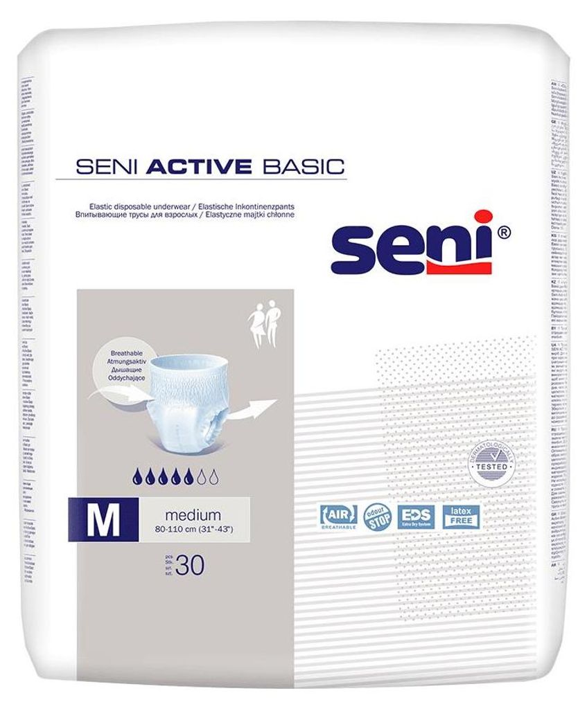 Seni Active Basic Pantaloni per incontinenza M 3X30 pz Immagine del prodotto 