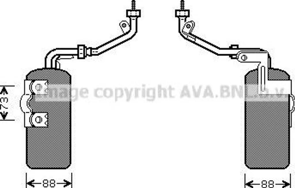 Bouteille déshydratante clim AVA FDD466 compatible Ford Kuga 2.0
